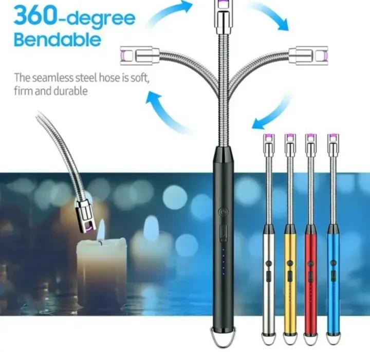 “Smart USB Rechargeable Lighter – Windproof, Flameless & Eco-Friendly for Cooking, Candles & Travel”