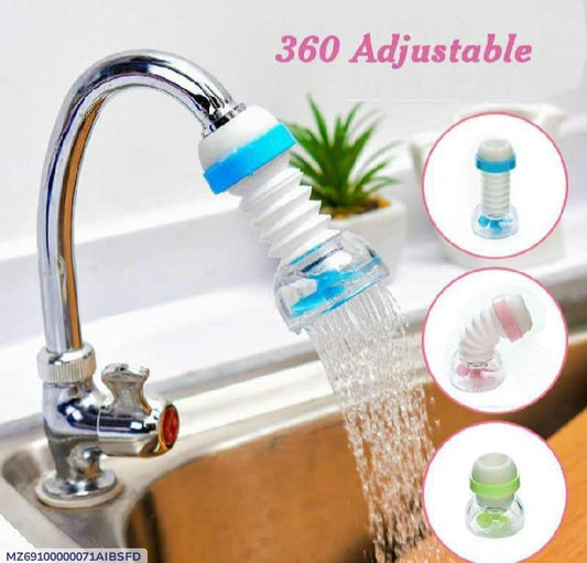 "360° Flexible Faucet Sprayer – Splash-Proof Water Saving Tap Attachment"