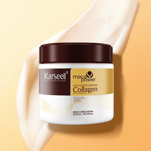 "Karseell Maca Power Collagen Hair Mask – Ultimate Repair & Deep Nourishment for Dry, Damaged Hair (500ml)"
