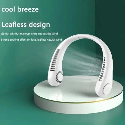 "Neck Fan Wearable Cool Breeze™ – Hands-Free 360° Airflow for Instant Refreshment!"