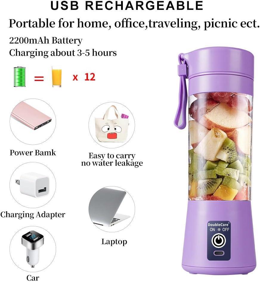 Portable and Rechargeable Electric Juicer * Blend your Favorite Fruits anywhere*