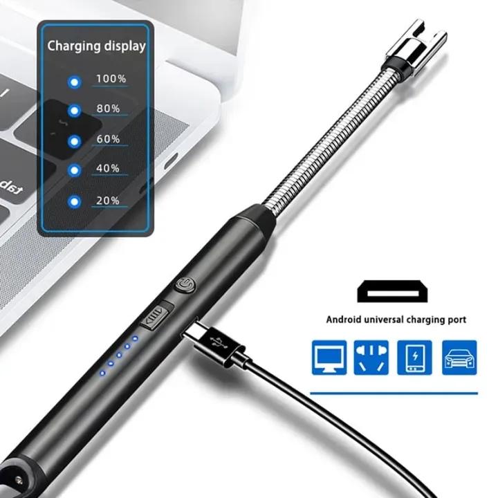 “Smart USB Rechargeable Lighter – Windproof, Flameless & Eco-Friendly for Cooking, Candles & Travel”
