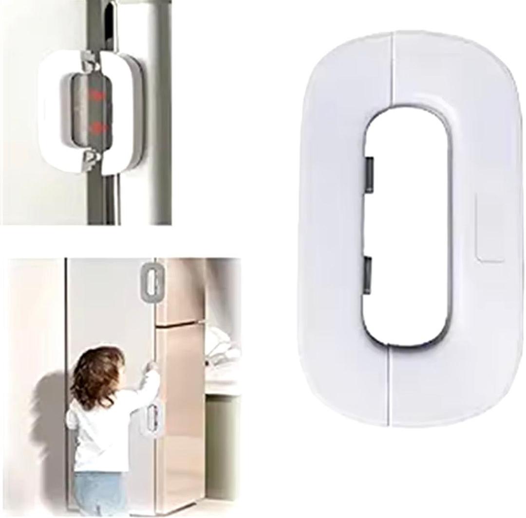 “Child Proof Fridge Door Lock – Easy Install Baby Safety Lock for Refrigerator & Cabinets”