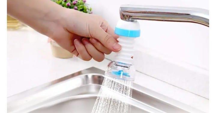"360° Flexible Faucet Sprayer – Splash-Proof Water Saving Tap Attachment"