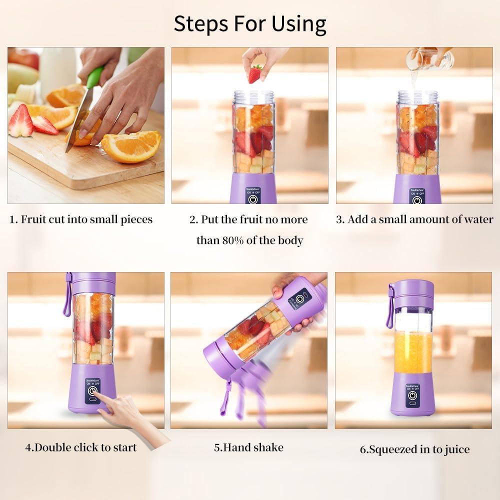 Portable and Rechargeable Electric Juicer * Blend your Favorite Fruits anywhere*